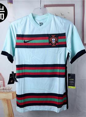耐克Nike 领足球球迷葡萄牙队短袖T恤 球衣 CD0703-336