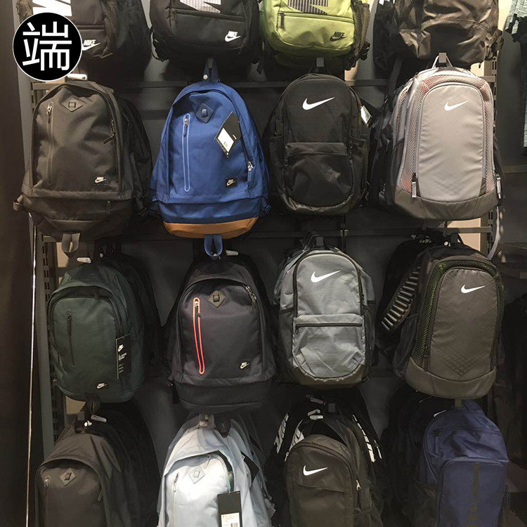 耐克 NIKE 运动休闲大容量书包双肩包 迷彩电脑包 BA5970-480
