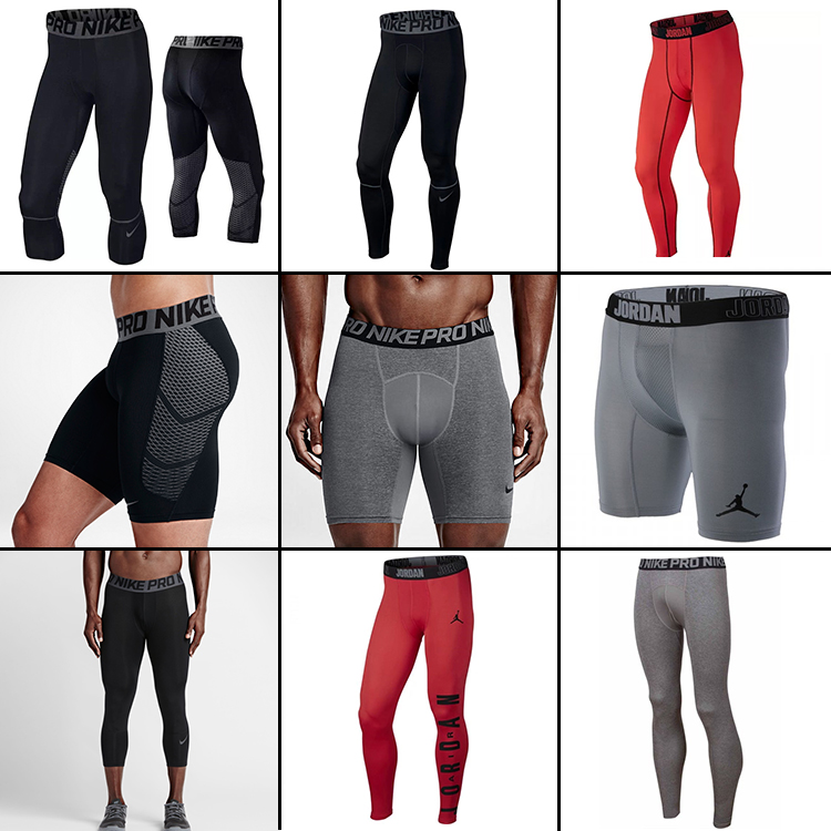 Nike PRO男子足球篮球紧身运动弹力短裤长裤807685 642344 777165