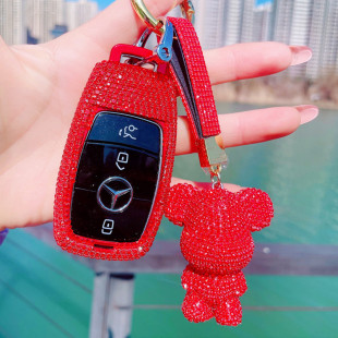 适合奔驰gle350钥匙套全包c200装饰e3001钥匙壳glc专用a200简约女