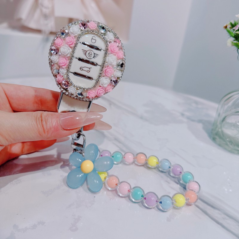 宝马mini钥匙壳女全包可爱小清新