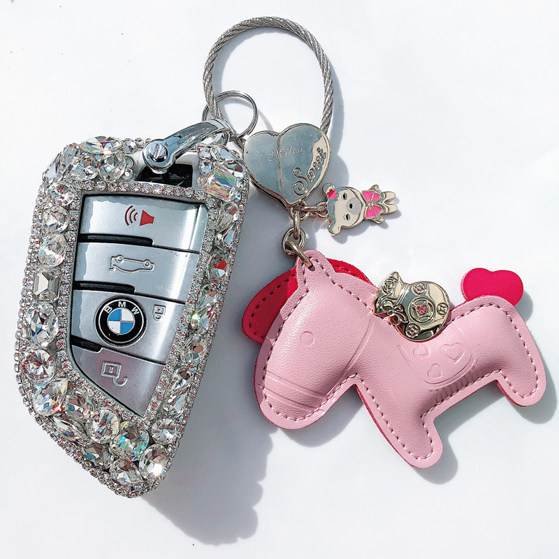 新款宝马刀锋钥匙壳装饰高档女