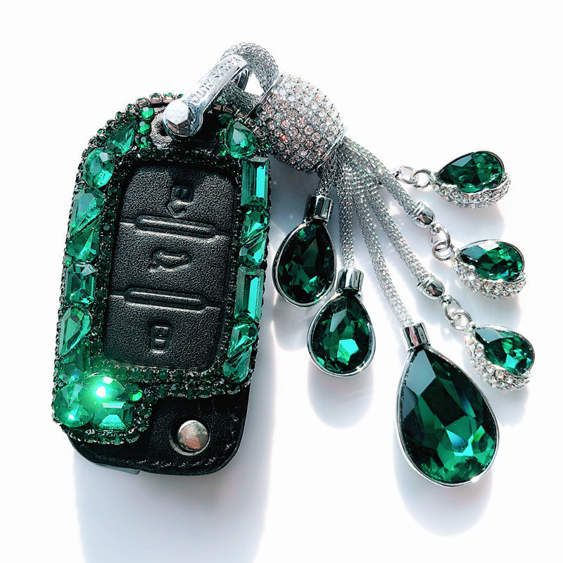 镶钻大众汽车钥匙套女士专用高档