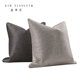 高端轻奢客厅沙发靠枕套黑色美式 靠垫抱枕 简约现代高精密棉麻风格