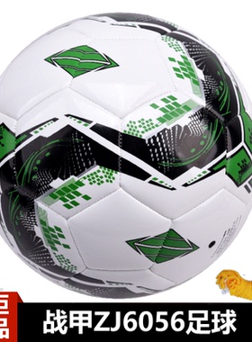 战甲足球5号绿黑白色TPU皮标准成人五号3-4号中小学生教学ZJ6056