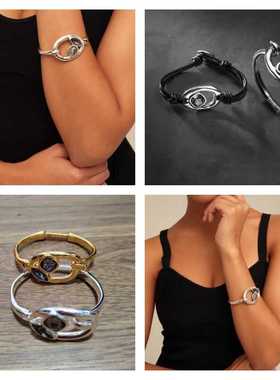 西班牙跨境春夏电商饰品水晶极简