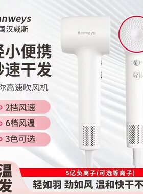 汉威斯迷你高速负离子吹风机