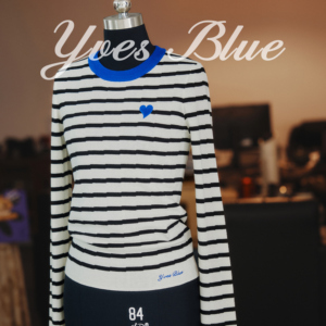 YVESBLUE条纹羊毛衫打底衫北方