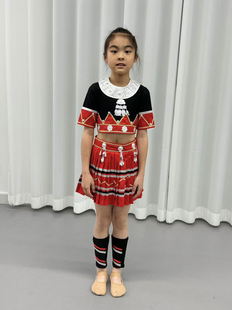 新款少数民族服装佤族苗族彝族侗族服装舞台装舞蹈演出服装租赁