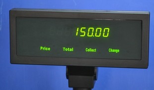 POS客显,顾显,LED8客户显示屏 LED8英文客显,usb接口