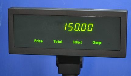 POS客显,顾显,LED8客户显示屏 LED8英文客显,usb接口