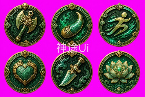 神途Ui设计代做 暗黑 仙侠 魔幻风一对一定制