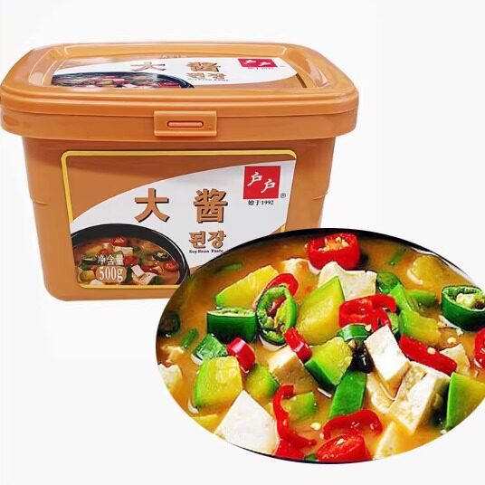 包邮户户大酱500克韩式大豆酱料理大酱汤朝鲜族黄豆酱063