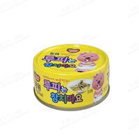 Three canned tuna from Dongwon, South Korea, original spicy vegetable and cheese salad, sushi, kimchi soup thumbnail 8