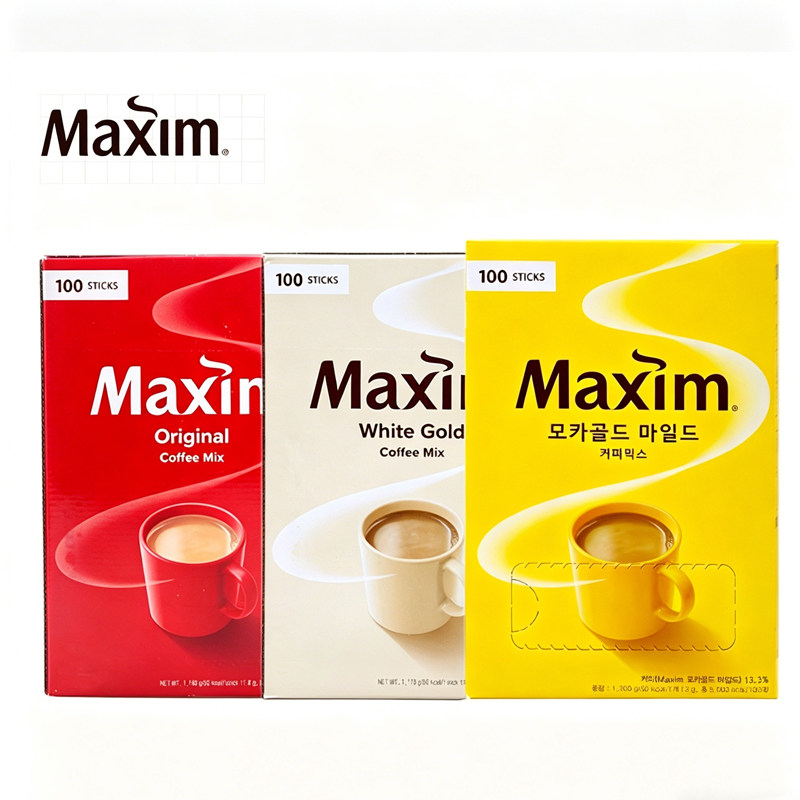 韩国进口东西黄麦馨三合一摩卡咖啡原味Maxim速溶韩国咖啡粉
