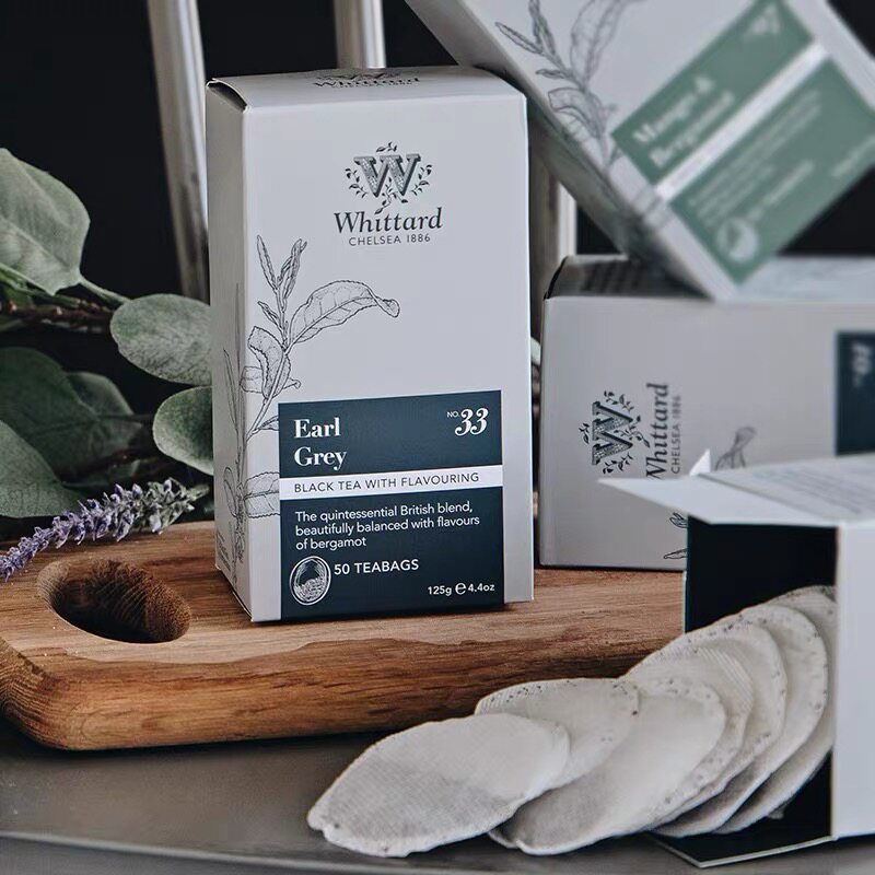 Whittard英式伯爵红茶粉进口圆形袋泡茶包盒装烘焙奶茶下午茶专用