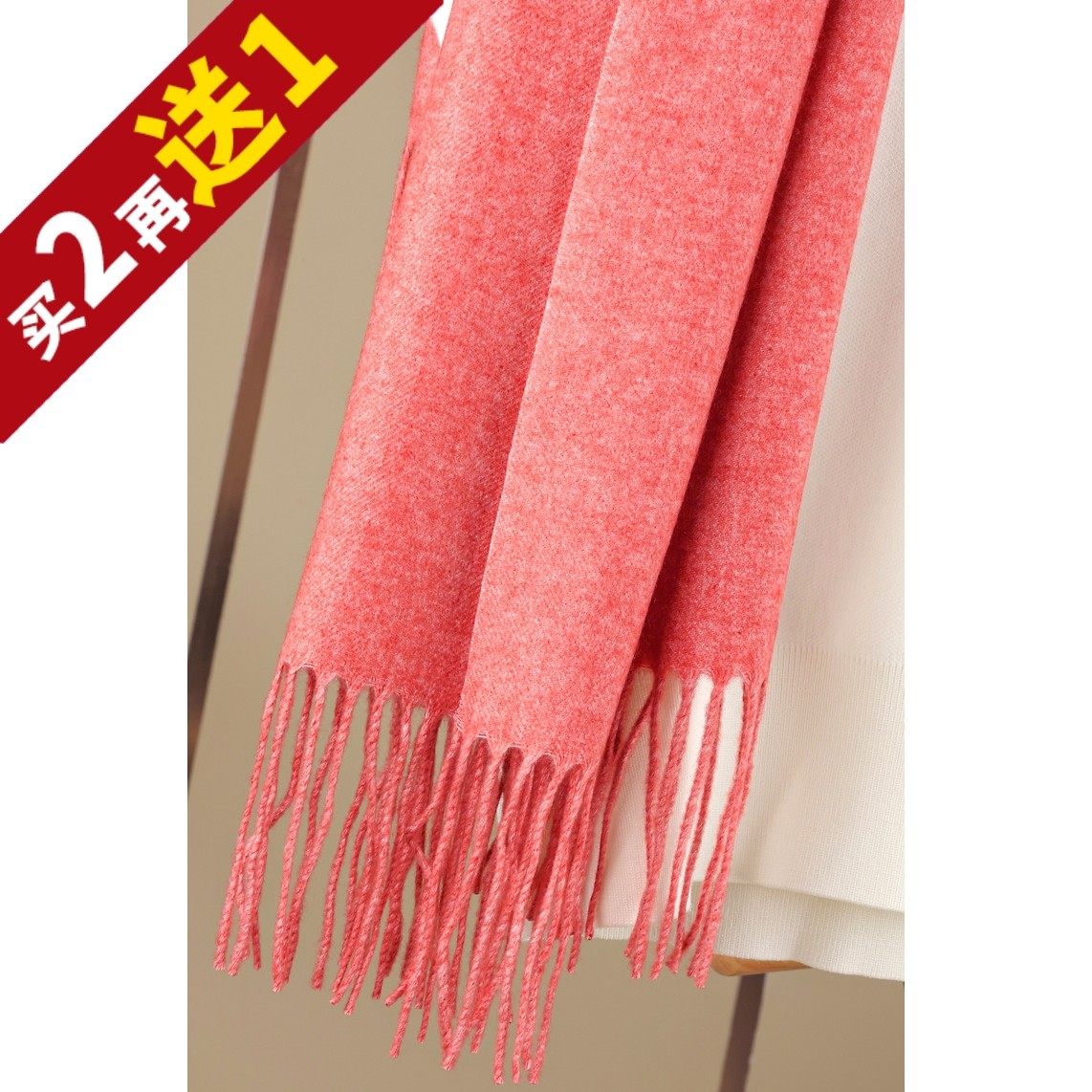 一肌一容皆优雅！法国设计师款花纱山羊绒尖流苏披肩围巾KAKA特惠