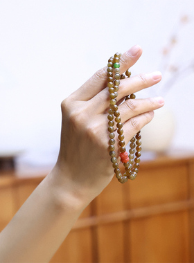 和田玉且末糖玉18K金手串项链女