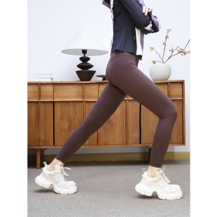 KAKA欧洲客单款 女 高弹紧身高腰收腹提臀无T线运动健身九分瑜伽裤