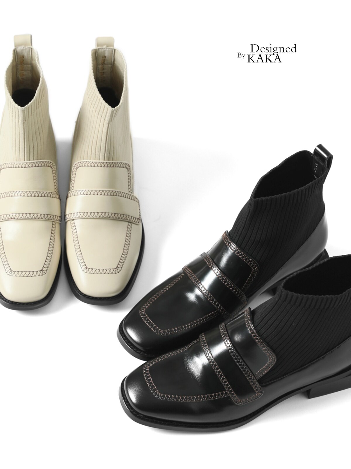 OXFORD ACADEMIC  LONDON CABINET OPEN-EDGE BEADED COWHIDE MINGYAN MULLER FLY WOVEN LIGHT LUXURY SOCKS BOOTS KAKA SPECIAL