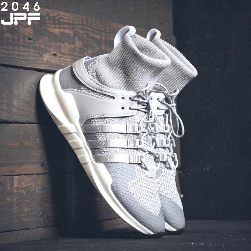 秒价现货 Adidas三叶草 EQT ADV 高帮袜子鞋 BZ0641 男女