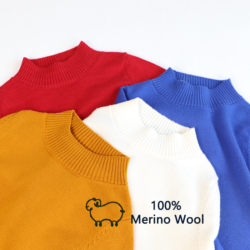 儿童加厚半高领毛衣洋气针织衫