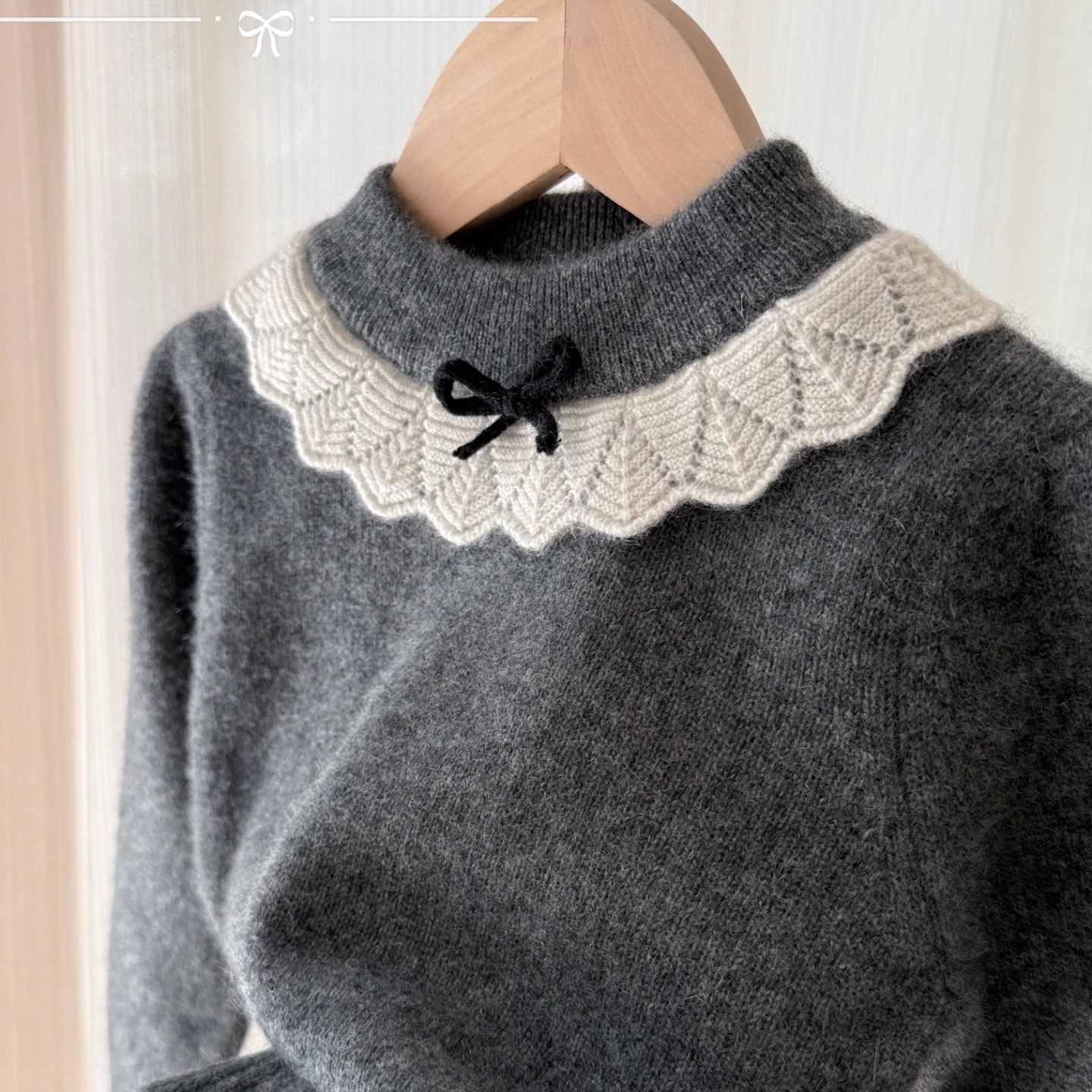 洪叶云台女童羊绒衫秋冬新款儿童韩版针织毛线打底衫女孩童装公主