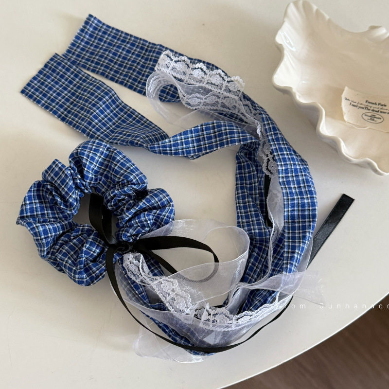 高智氛围格纹飘带芭蕾女孩韩系格子发饰新款复古头饰发饰,饰品/流行首饰/时尚饰品新,发饰,淘宝优惠券,粉丝福利购,淘宝优惠卷