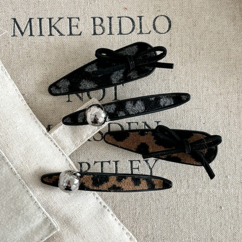 咖色豹纹发夹边夹蝴蝶结侧边刘海夹秋冬气质银球鸭嘴夹女一字夹发,饰品/流行首饰/时尚饰品新,发饰,淘宝优惠券,粉丝福利购,淘宝优惠卷