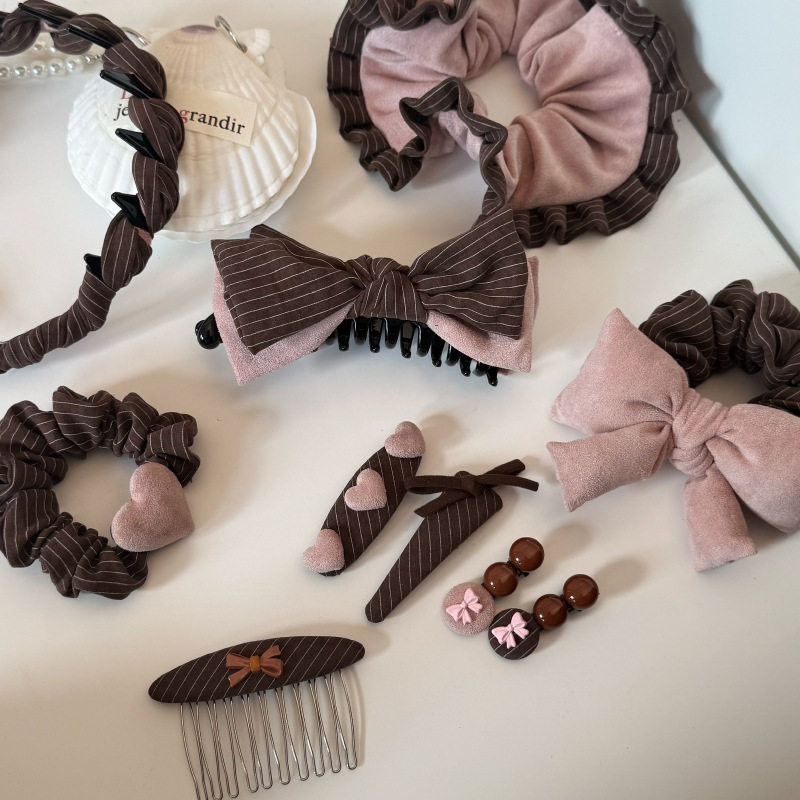 粉色系发夹大肠发圈女高级感发箍发梳气质可爱皮筋高弹力发绳,饰品/流行首饰/时尚饰品新,发饰,淘宝优惠券,粉丝福利购,淘宝优惠卷