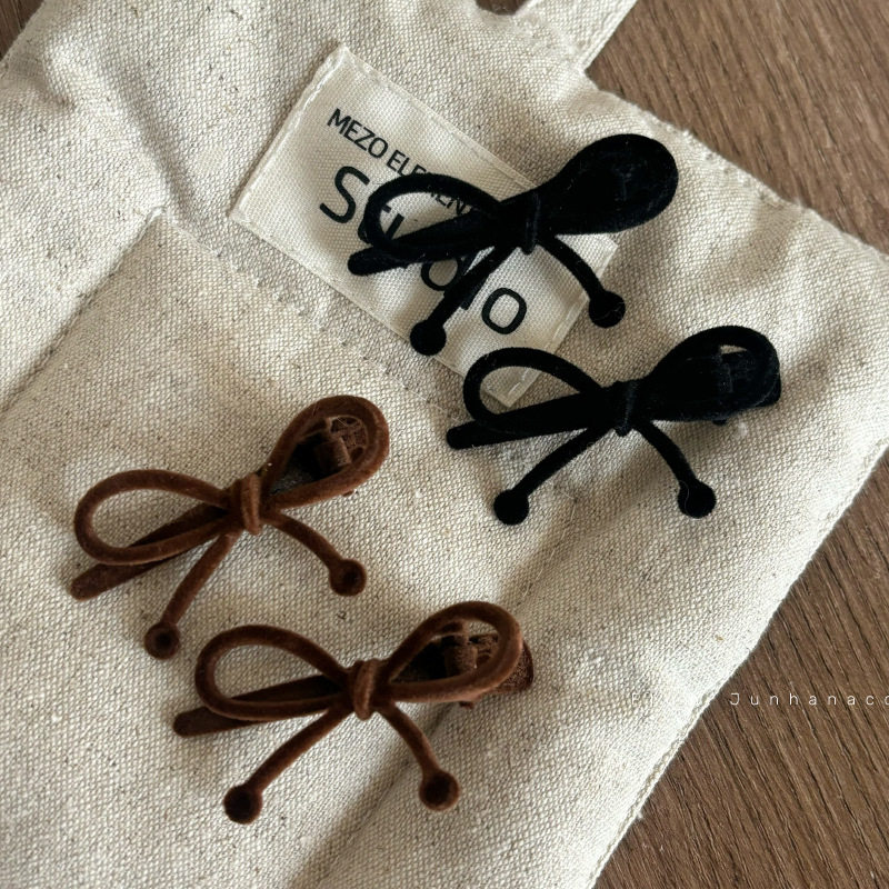 植绒黑色蝴蝶结发夹头饰女高级感碎发夹头发小夹子女发饰边夹侧边,饰品/流行首饰/时尚饰品新,发饰,淘宝优惠券,粉丝福利购,淘宝优惠卷