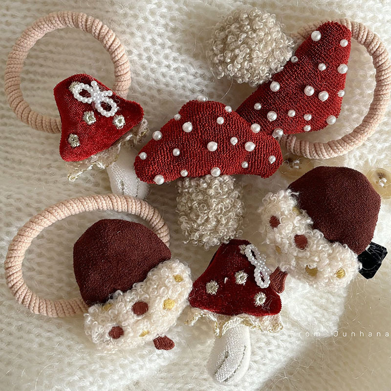 可爱珍珠红色小蘑菇发夹发绳少女心甜美高弹力皮筋刘海夹发卡发饰,饰品/流行首饰/时尚饰品新,发饰,淘宝优惠券,粉丝福利购,淘宝优惠卷