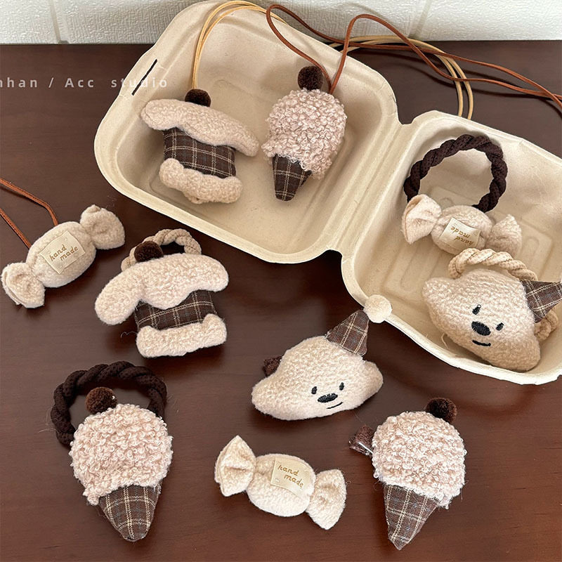 手作蛋糕发夹可爱百搭儿童挂绳项链可爱毛绒甜点发绳发卡发饰,饰品/流行首饰/时尚饰品新,发饰,淘宝优惠券,粉丝福利购,淘宝优惠卷