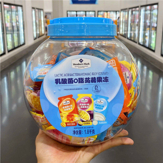 山姆乳酸菌0脂蒟蒻果冻解馋食品