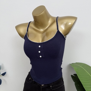 法式 型好到爆 小众人人穿显瘦U领细肩带遮副乳吊带背心INS 版 自穿