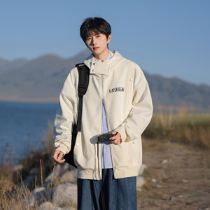 排扣夹克 25秋装设计款开衫连帽大码美式卫衣外套JK118 P88控138图片