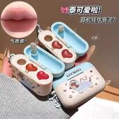 一次get两个色号 腊肠狗双拼唇泥丝滑哑光不易沾杯可爱耳机挂件女