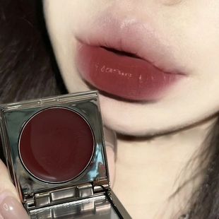 冷门多用膏~灰调枯玫瑰色唇泥口红可做腮红纯野妆唇釉颜料唇彩ins