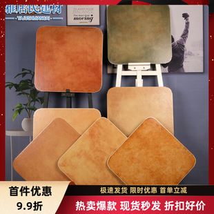 美式田园地中海圆角仿古瓷砖500x500全瓷砖 客厅卧室阳台防滑地砖