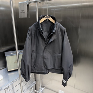 白鸭绒 秋冬新款男士休闲羽绒服时尚百搭宽松立领夹克外套男上衣
