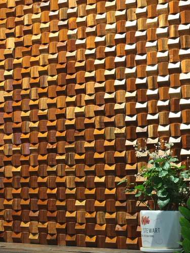 Деревянный треугольник из натурального дерева, невидимая мозаика, защита от шума