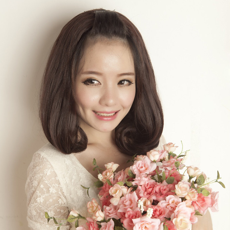 发之秀新款半头假发 梨花头发型 假发短发女 梨花假发半头套