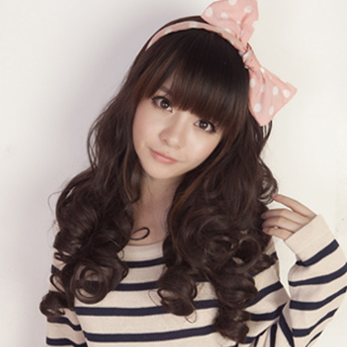 半头套假发女长 卷蓬松自然半头假发长卷发大波浪中长假发