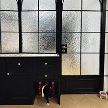 上海折叠门隔断钢化玻璃客厅玻璃隔断墙移动推拉门折叠门定制厨房