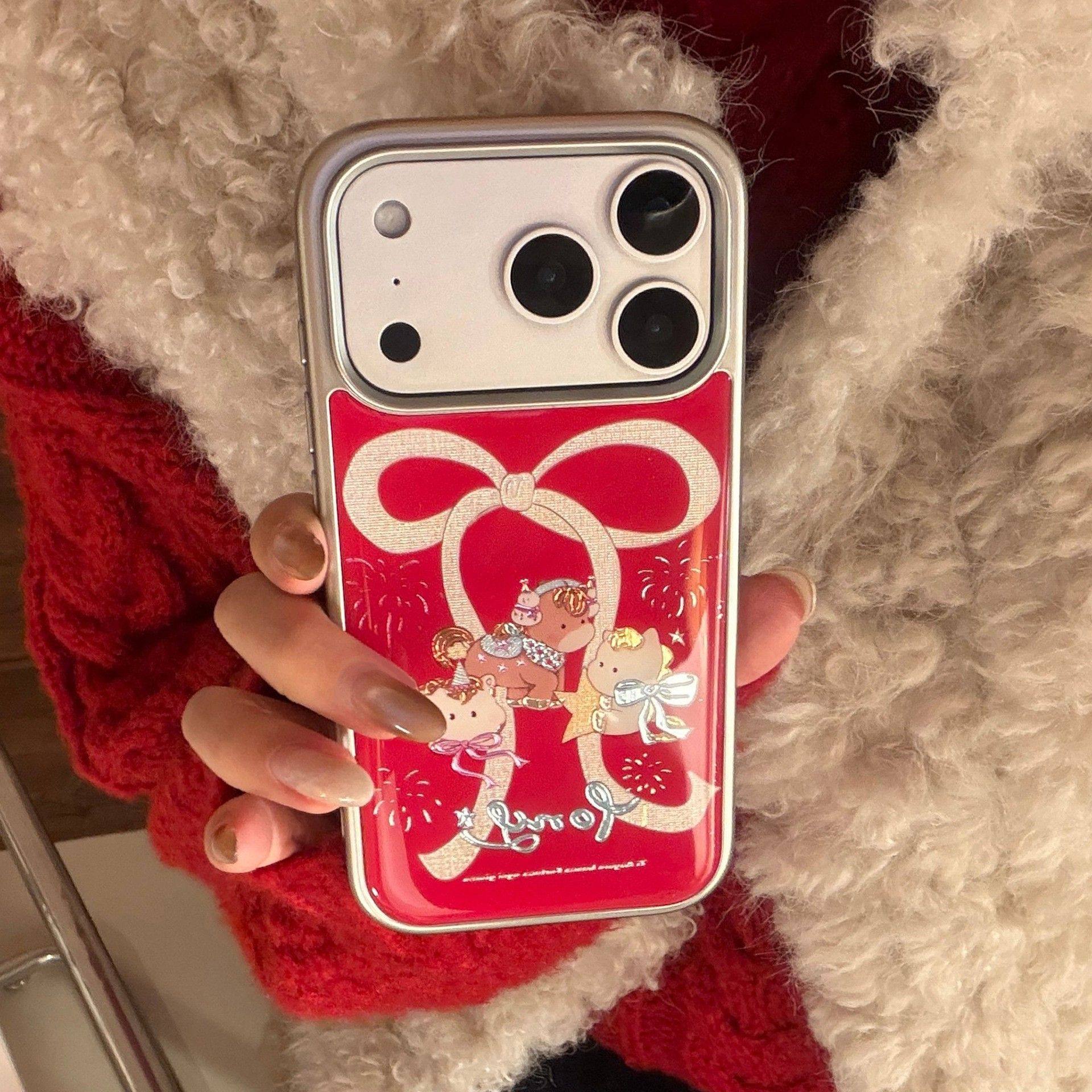 鎏金烟花卡通16手机壳iphone17promax苹果15电镀14硬适用喜庆小马鎏金手机贴膜银边电镀工艺新年款,3C数码配件,手机贴膜,淘宝优惠券,粉丝福利购,淘宝优惠卷