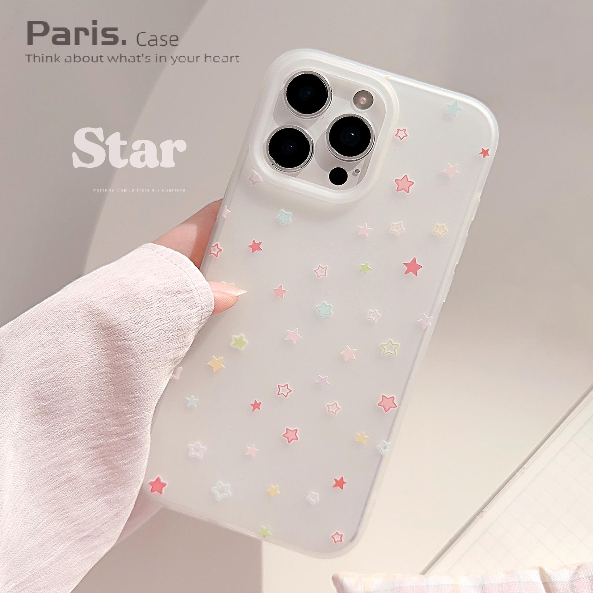 【Paris.Case】ins涂鸦星星适用苹果16promax手机壳iphone1513pro