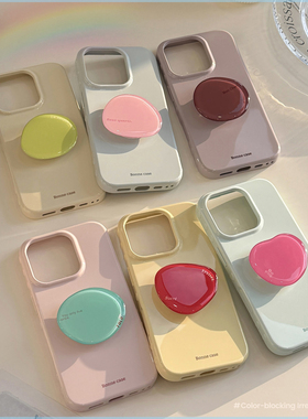 水晶支架苹果17pro max手机壳iphone16适用12气质ins个性风简约15软13