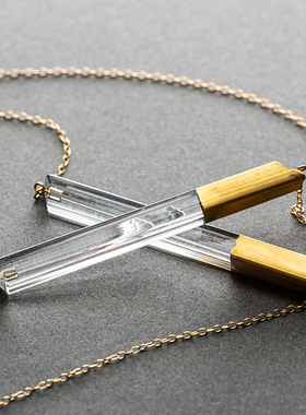 日本手工首饰金釉项链