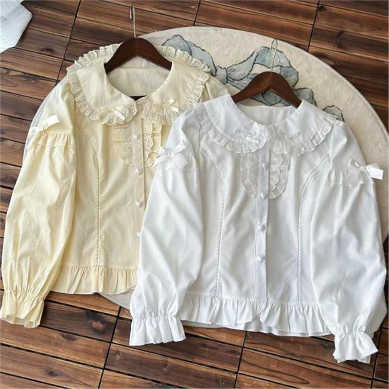 ~原创设计Lolita洋装同款长袖百搭上衣衬衫