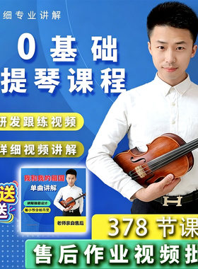小提琴网课教学课程自学零基础教程视频在线学习淘宝教育零基础